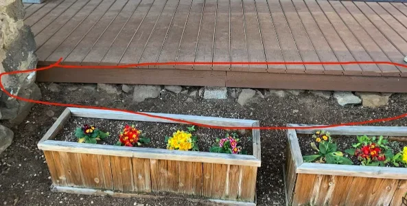 Gap under a deck that can serve as a rodent entry point, Scranton PA